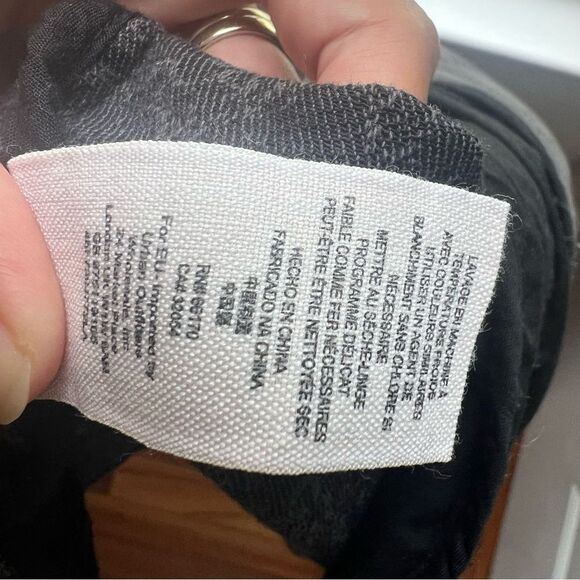 Free People Rugged Pieced Faux Leather Trim Moto Jacket Size 10 Mixed Media - Picture 7 of 7